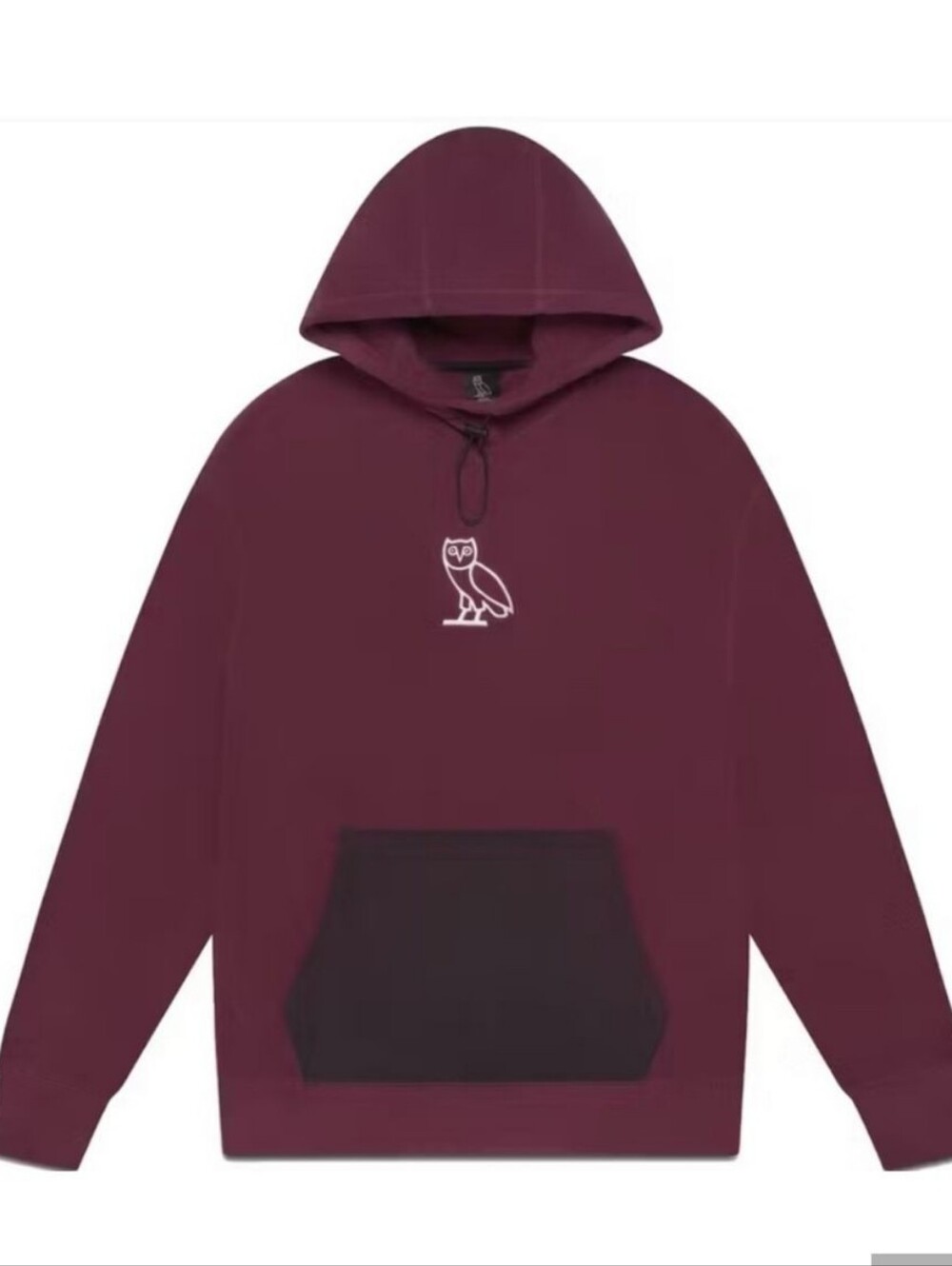 OVO × Polartec Microfleece Hoodie In Burgundy Size Medium